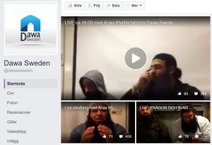 Skärmdump från Dawa Swedens facebooksida.